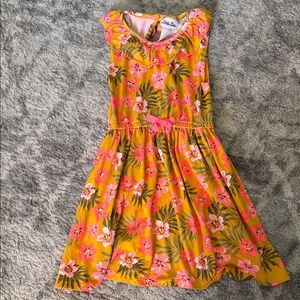 Little Lass Pink and Yellow Floral Dress